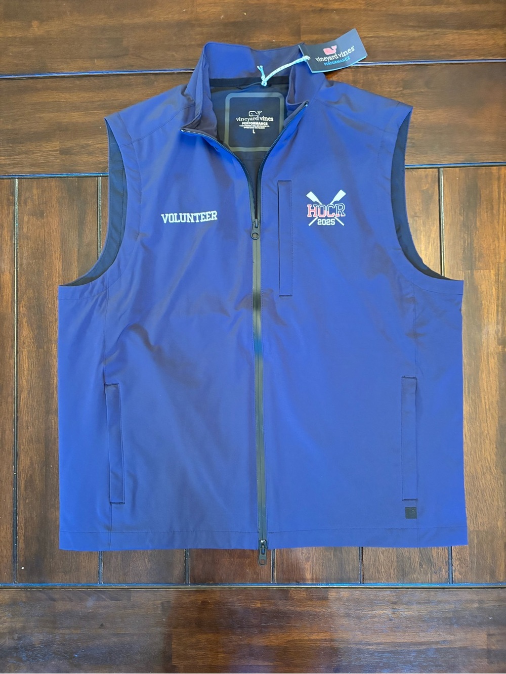 NWT Vineyard Vines Performance Mariner Soft Shell Vest HOCR Regatta Blue Men’s L